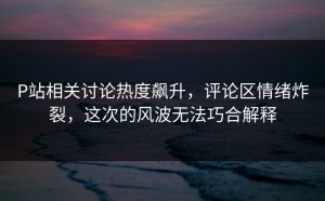 P站相关讨论热度飙升，评论区情绪炸裂，这次的风波无法巧合解释